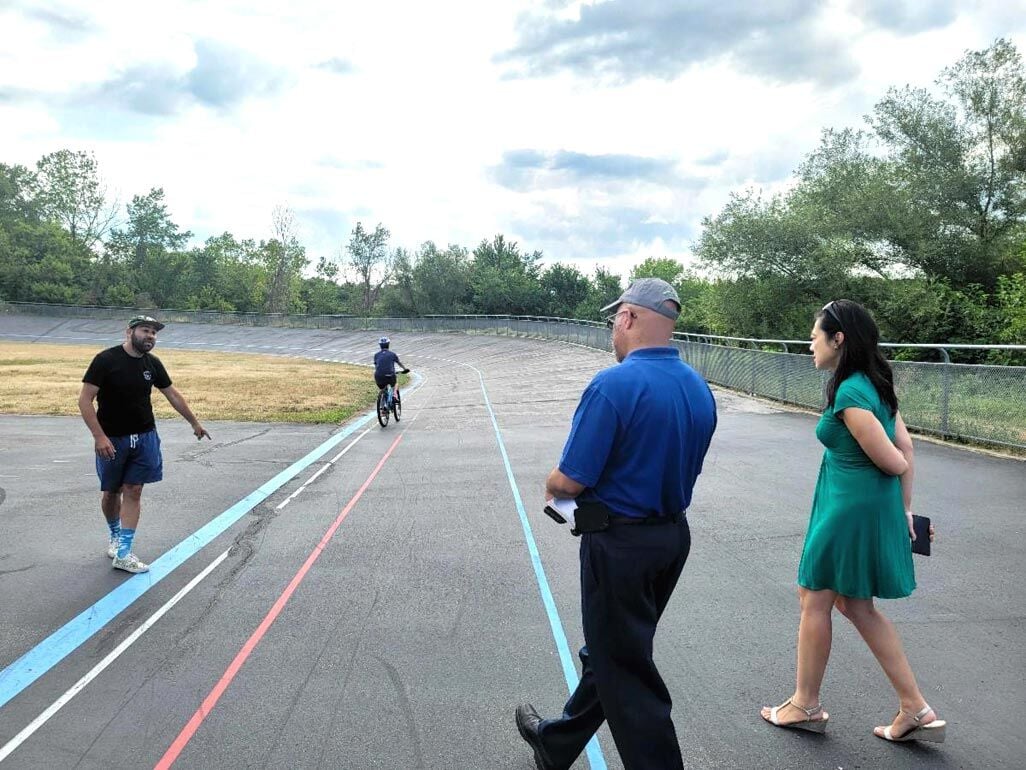 New pathway to the Kissena Velodrome 1
